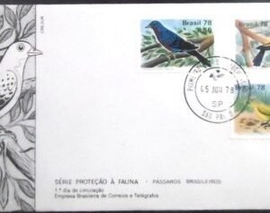 FDC Oficial nº 150 de 1978 Pássaros Brasileiros SP 19604