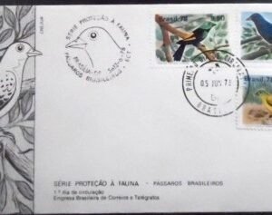 FDC Oficial nº 150 de 1978 Pássaros Brasileiros DF 21748