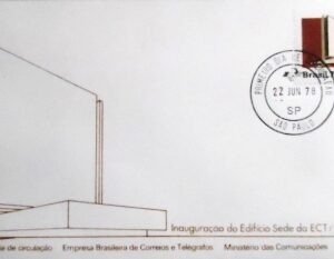 FDC Oficial nº 152 de 1978 Edifício ECT Brasília SP 7843