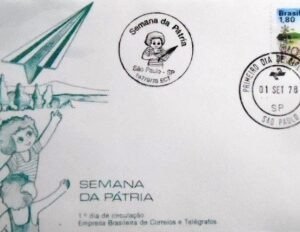 FDC Oficial nº 159 de 1978 Semana da Pátria SP 24753