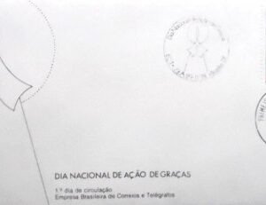 FDC Oficial nº 168 de 1978 Ação de Graças DF 7354