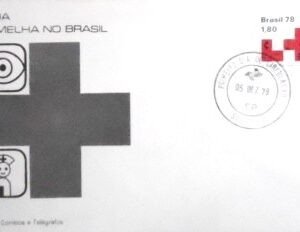 FDC Oficial nº 169 de 1978 Cruz Vermelha no Brasil SP 9626