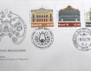 FDC nº 170 de 1978 Teatros Brasileiros RJ 2327