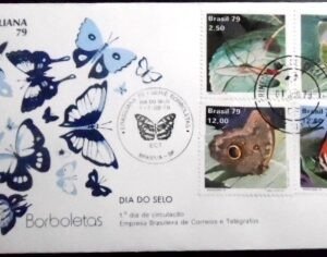 FDC Oficial nº 179 de 1979 Borboletas DF 10313