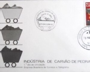 FDC oficial nº 193 de 1980 Indústria Carvão de Pedra SC 158