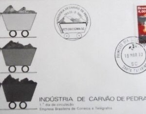 FDC oficial nº 193 de 1980 Indústria Carvão de Pedra SC 4136