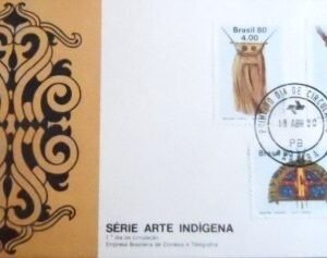 FDC OFICIAL nº 195 de 1980 Arte Indígena PB 21984