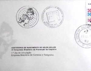 FDC oficial nº 204 de 1980 Helen Keller RJ 17626