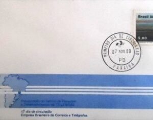 FDC oficial nº 211 de 1980 Telebrás PB 2858