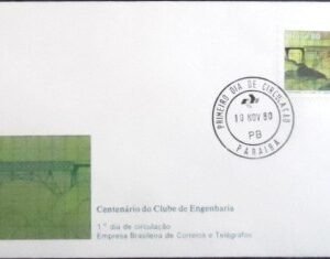 FDC oficial nº 212 de 1980 Clube de Engenharia PB 10111