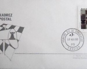 FDC oficial nº 213 de 1980 Xadrez Postal PB 17888