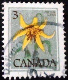 Selo postal do Canadá de 1979 Canada Lily 3 C U