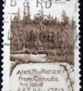 Selo postal do Canadá de 1970 Sir Alexander Mackenzie 6 U