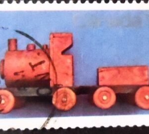 Selo postal do Canadá de 1979 Toy Train 15 U