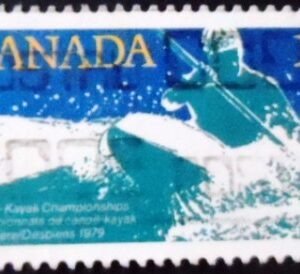 Selo postal do Canadá de 1979 Canoe-Kayak Championships 17 U