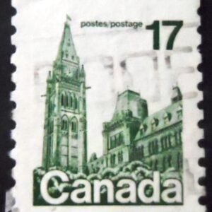 Selo postal do Canadá de 1979 Houses of Parliament 17 T1 U