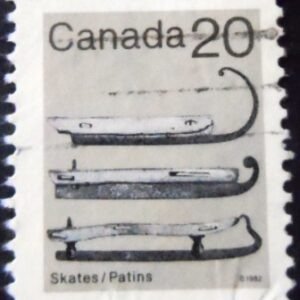 Selo postal do Canadá de 1982 Ice Skates 20 U sev