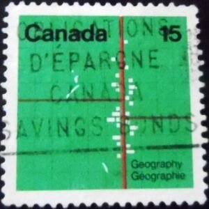 Selo postal do Canadá de 1972 International Geographical Congress 15 U