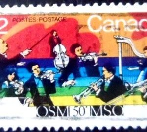Selo postal do Canadá de 1984 Montreal Symphony Orchestra U