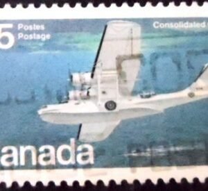 Selo postal do Canadá de 1979 Consolidated PBY-5A Canso U