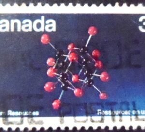 Selo postal do Canadá de 1980 Uranium Resources U