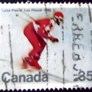 Selo postal do Canadá de 1980 Winter Olympic Games U