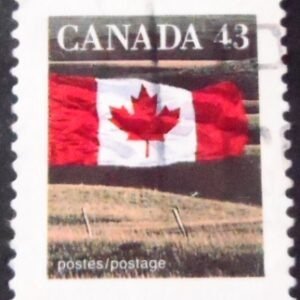 Selo postal do Canadá de 1994 Canadian Flag over Field 43 U