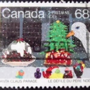 Selo postal do Canadá de 1985 Christmas Tree 68 U