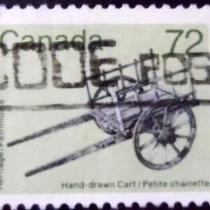 Selo postal do Canadá de 1987 Hand-drawn Cart 72 U