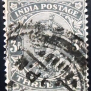 Selo postal da Índia de 1926 King George V wearing 3 U