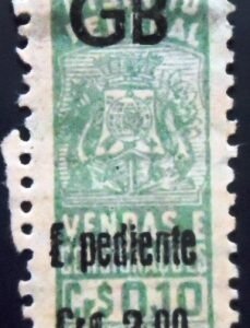 Selo fiscal do Brasil Taxa de Expediente GB cr$ 3.00 N