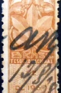 Selo fiscal do Brasil de 1938 Tesouro Nacional 1000 U