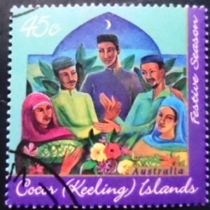 Selo postal das Ilhas Coco de 1996 Members of Malay Community MCC