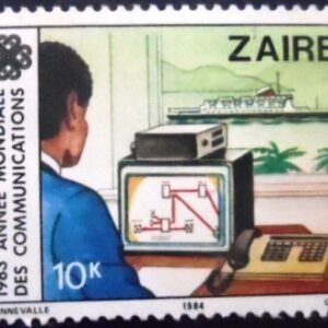 Selo postal do Zaire de 1984 Naval Navigation N