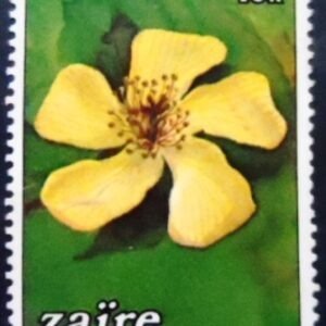 Selo postal do Zaire de 1984 Hypericum revolutum N