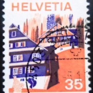 Selo postal da Suiça de 1975 Innerschweiz U