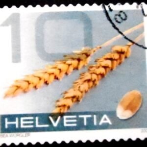Selo postal da Suiça de 2008 Wheat U