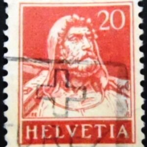 Selo postal da Suiça de 1924 William Tell 20 U sev