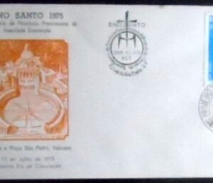 FDC Ofiicial do Brasil de 1975 Ano Santo e Província SJRP