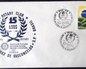 Envelope Comemorativo de 1981 Rotary Ferraz de Vasconcelos EC