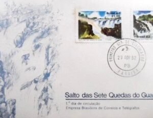 Remover termo: FDC Oficial 250 de 1982 Salto das Sete Quedas do Guaíra FDC PB 924 FDC Oficial 250 de 1982 Salto das Sete Quedas do Guaíra FDC PB 924