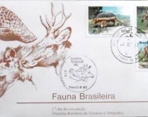 FDC Oficial nº 255 de 1982 Fauna Brasileira MS 28347