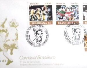 FDC Oficial nº 277 de 1983 Carnaval Brasileiro RJ 7462