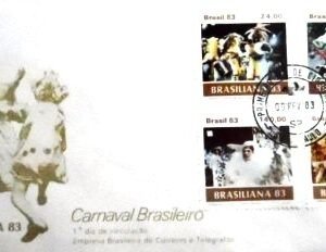 FDC Oficial nº 277 de 1983 Carnaval Brasileiro SP 20057