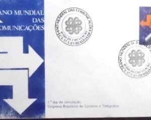 Remover termo: FDC Oficial nº 286 de 1983 Ano Mundial das Comunicações DF 4177 FDC Oficial nº 286 de 1983 Ano Mundial das Comunicações DF 4177