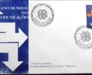 Remover termo: FDC Oficial nº 286 de 1983 Ano Mundial das Comunicações DF 8808 FDC Oficial nº 286 de 1983 Ano Mundial das Comunicações DF 8808