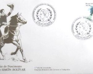 FDC Oficial nº 291 de 1983 Simon Bolivar DF 15661