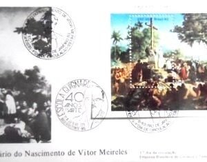 FDC Oficial nº 301 de 1983 Vitor Meireles MG 4253