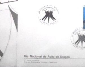 FDC oficial nº 345 de 1984 Ação de Graças DF 19376