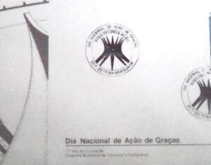 FDC oficial nº 345 de 1984 Ação de Graças DF 5830